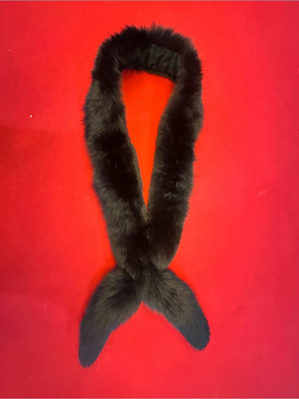 Madison Avenue Mall Furs Black Fox Fur Boa - Luxurious Women’s Wrap